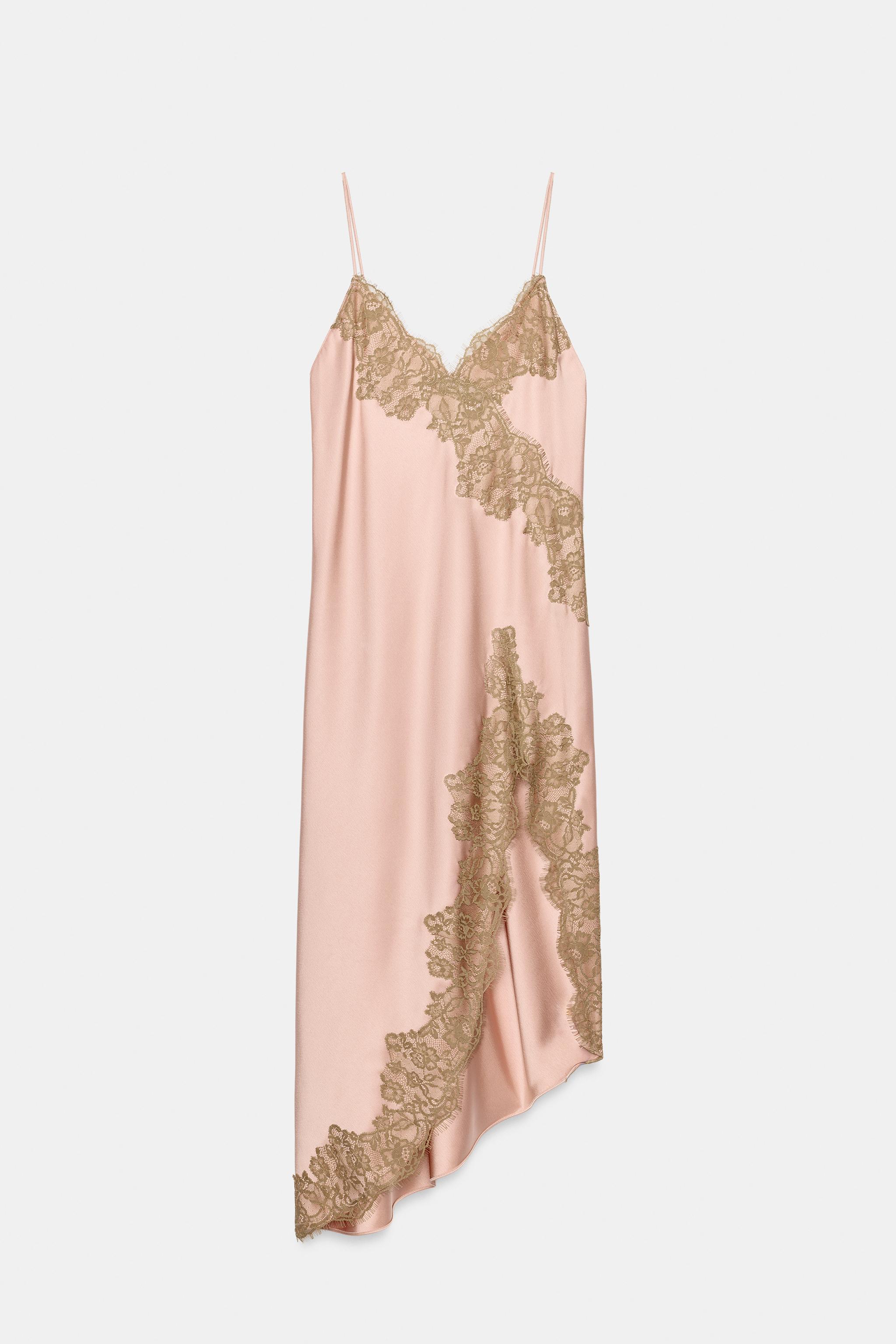 ROBE SATINÉE DENTELLE ZW COLLECTION